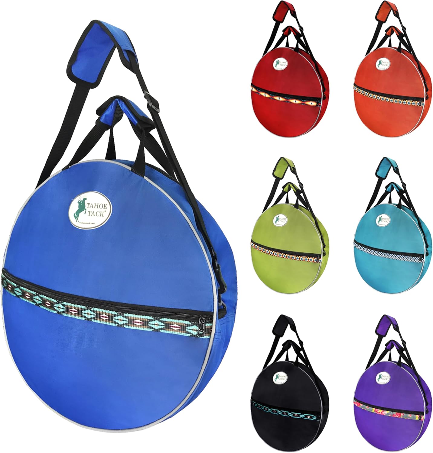 Horse and Calf Roping 3 Ropes Carry Bag Custom Designed with Reflective and Overlay Trims by Tahoe Tack