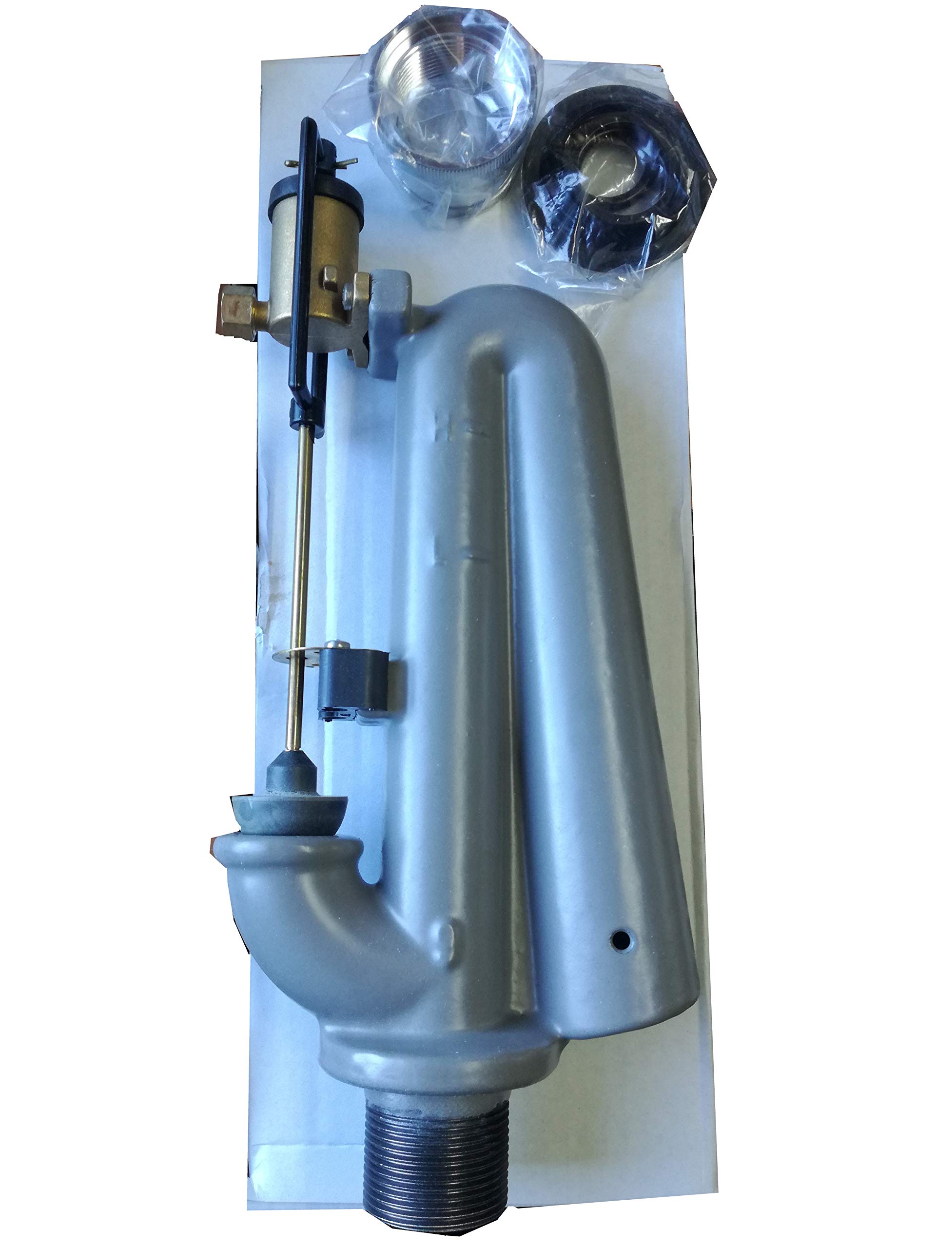 BATTERIA SIFONE CASSETTA ALTA GHISA SCARICO WC SENZA PULSANTE E TUBO RAME 159SP