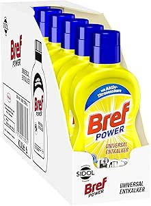 Bref Power Universal Entkalker für Kaffevollautomat &amp; Kaffeemaschinen, 6x500ml, Kalklöser mit Aktiv-Zitronensäure für Küchengeräte