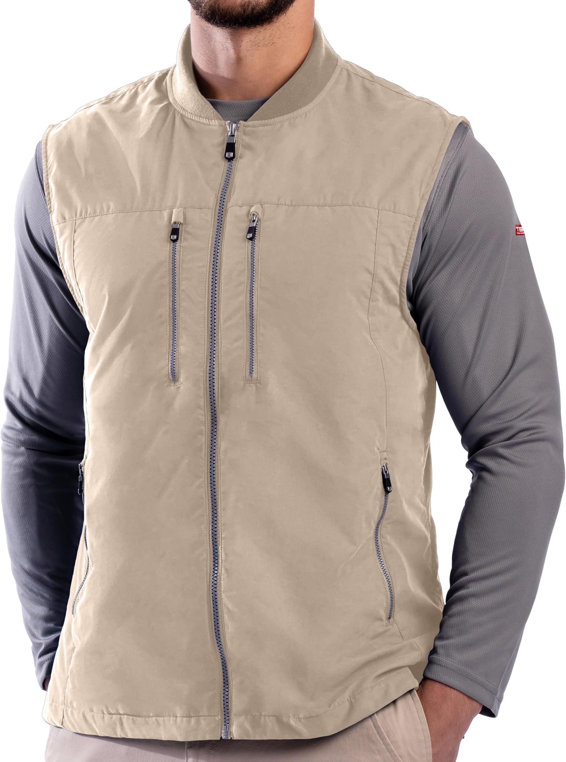 101 Vest for Men - 9 Hidden Pockets - Water Repellent for Travel & More