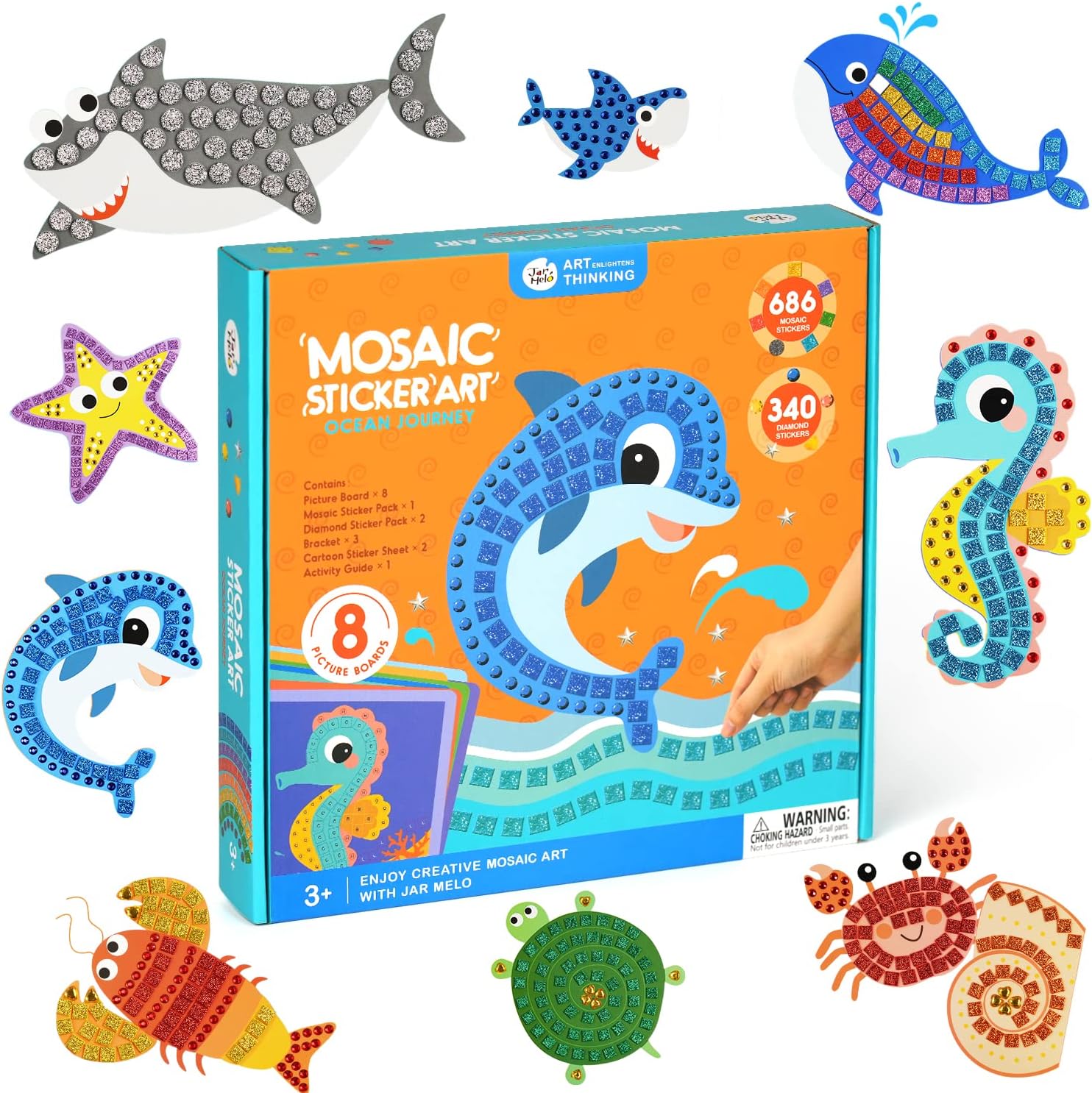 Multicolor Mosaic Kids Art Craft Kit, Size: 24x19x Cm, Thickness: 3 Mm - View #2
