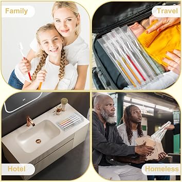 100pcs Prepasted Disposable Toothbrushes Bulk Individually Wrapped Pre Pasted Soft Bristle Tooth Brush Set Travel Toothbrushes for Homeless Gift Hotel Camping Travel