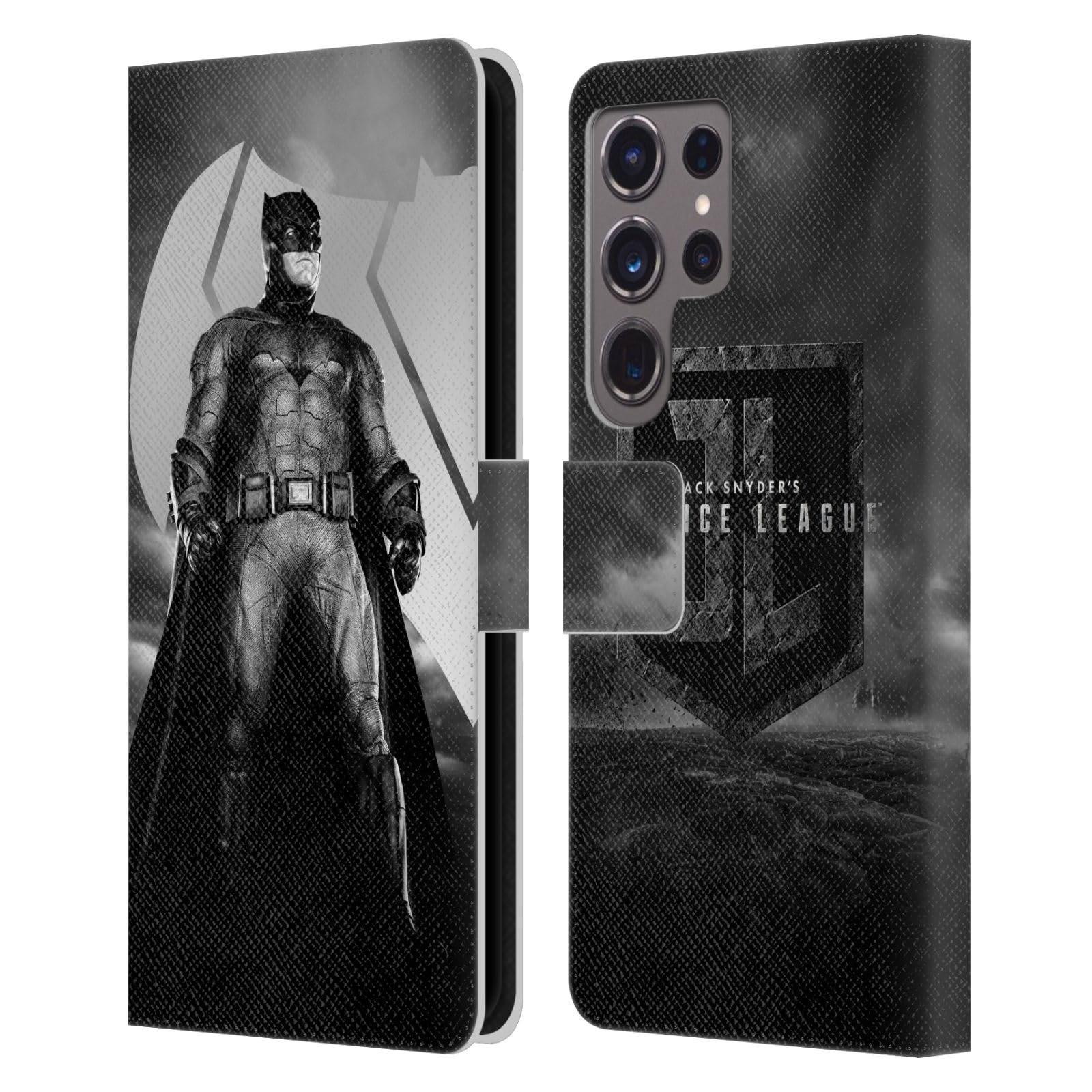 Head Case Designs Officially Licensed Zack Snyder's Justice League Batman Snyder Cut Character Art Leather Book Wallet Case Cover Compatible with Samsung Galaxy S24 Ultra 5G