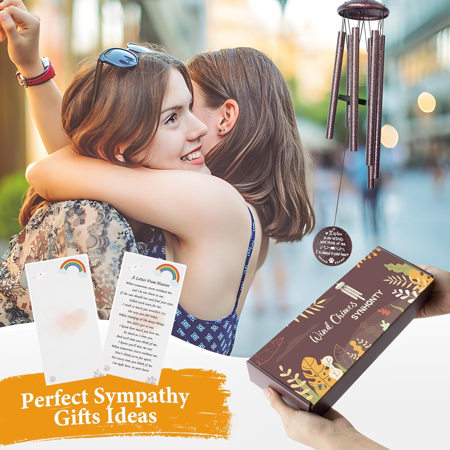 Pet Memorial Gifts for Loss of Dog, 25 inch pet Memorial Wind Chimes, Loss of Dogs Sympathy Gift, Dog Remembrance Gift, Bereavement Gifts Dogs, in Memory of Pets Wind Chimes for Outside Garden - Image 6