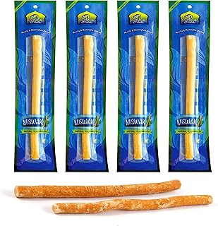 Al Khair Peelu Miswak Stick Natural Toothbrush, Sewak Miswak Sticks for Teeth Whitening, Organic Natural Sticks for Humans...
