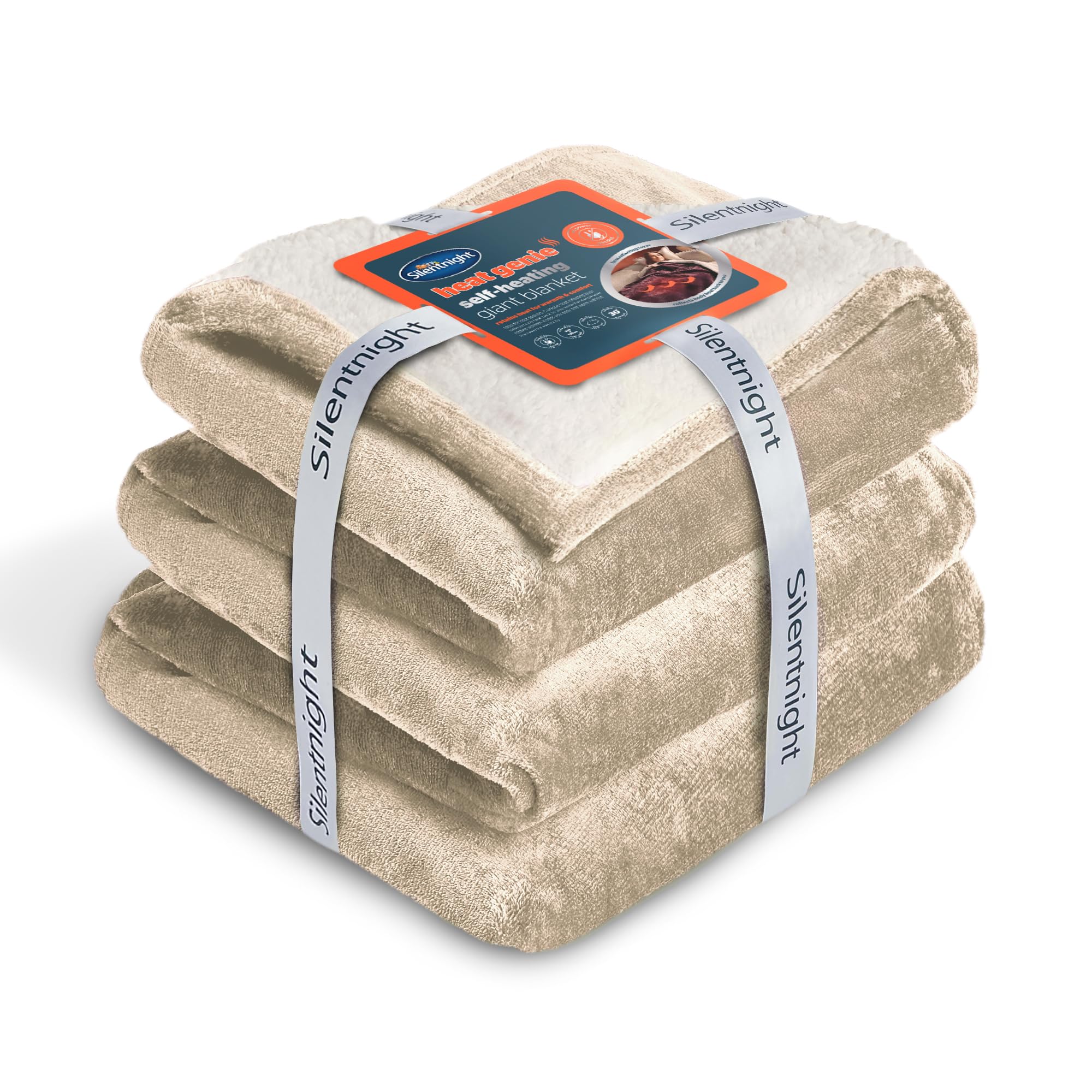 Silentnight   Heat Genie Giant Blanket Natural, BrandAlley