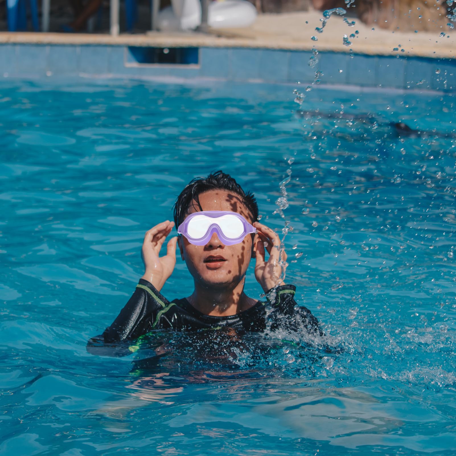 BESPORTBLE 3 Pezzi Occhialini Da Nuoto Impermeabili Occhiali Da Neve Per Uomo Occhiali Occhialini Da Nuoto Per Adulti Comodi Occhialini Da Nuoto Occhialini Da Nuoto Regolabili Per Adulti