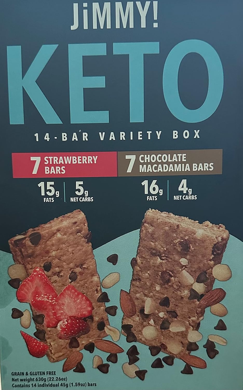 JiMMY! Keto Protein Bars, Keto Friendly, Variety Pack