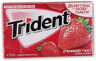 Strawberry Twist Sugar Free Gum, 14 Sticks, 0.92 oz ℮ 26 g