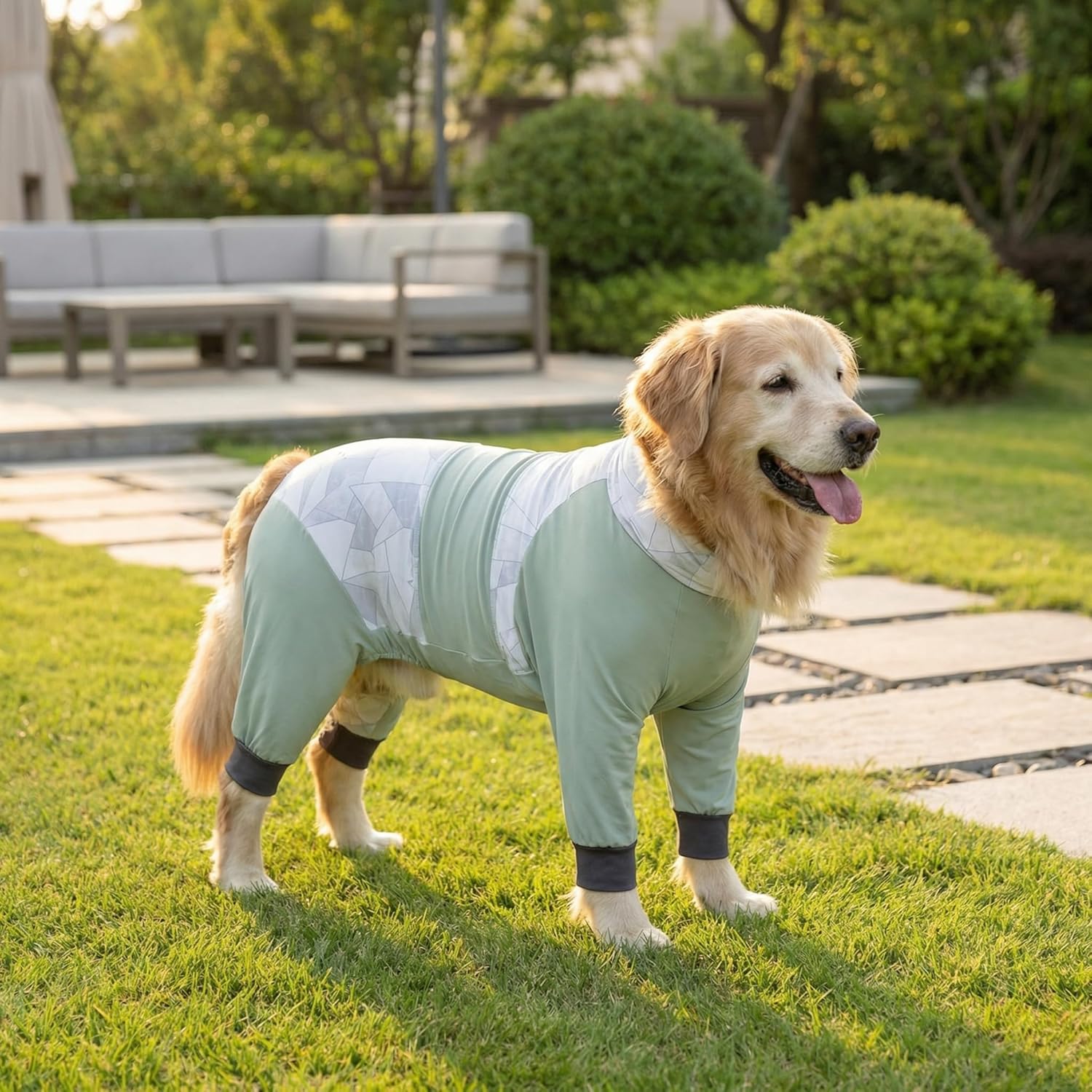 Dog Cooling Full Body Suit for Medium Large Dogs – Breathable Summer Onesie with Soft Fabric, Outdoor Adventure, Daily Wear & Recovery Support, Male & Female Fit Available (3XL(39-50bls), for Boy)