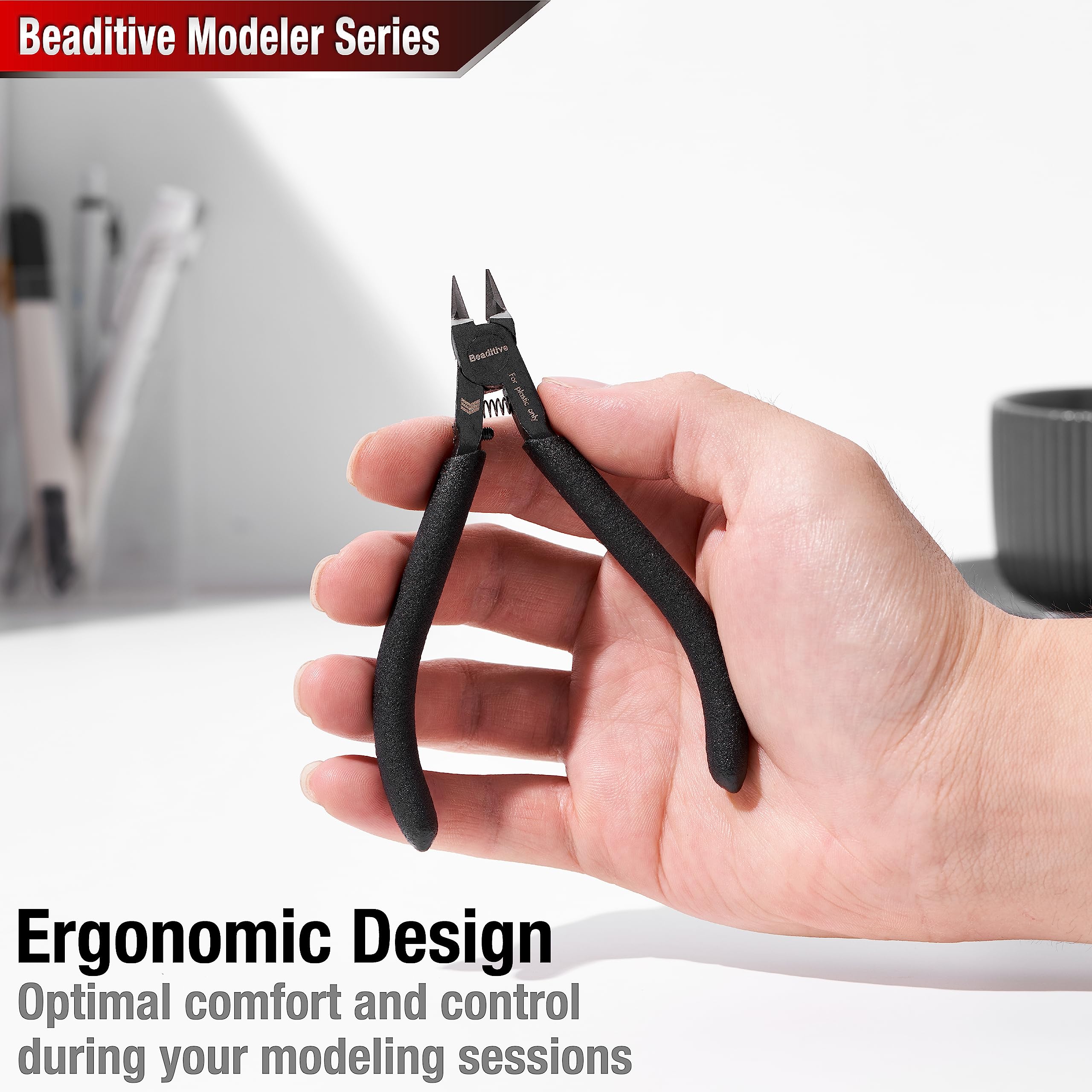 Beaditive Sharp Pointed Side Cutter for Plastic Model - Plastic Sprue Cutter - Gunpla, Gundam Model, Scale Model Building - Image 7