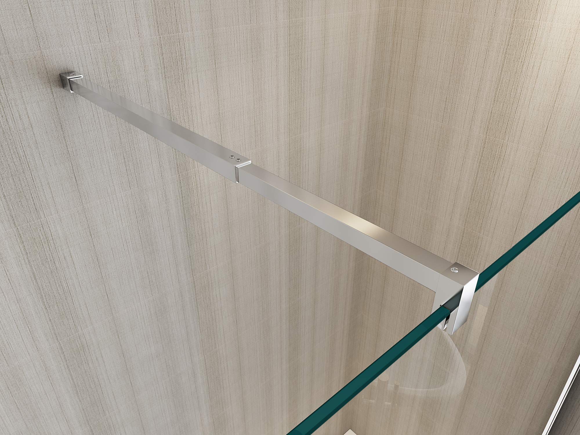 Parete doccia 8 MM Walk in Reversibile Altezza 200 CM (108-110 X H.200 8 MM)