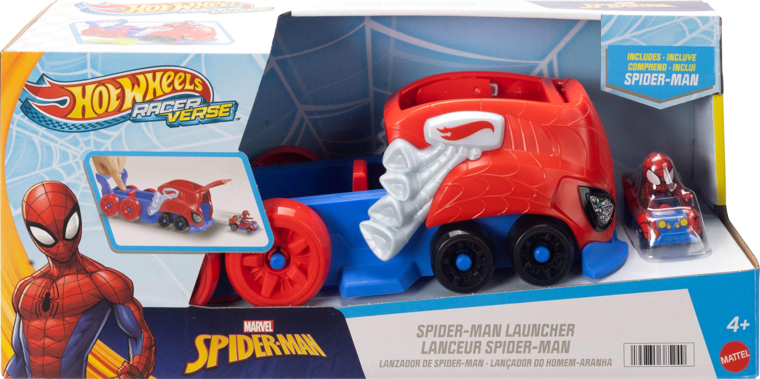 Amazon.com: Hot Wheels Toy Car Track Set, Spider-Man Large-Scale
