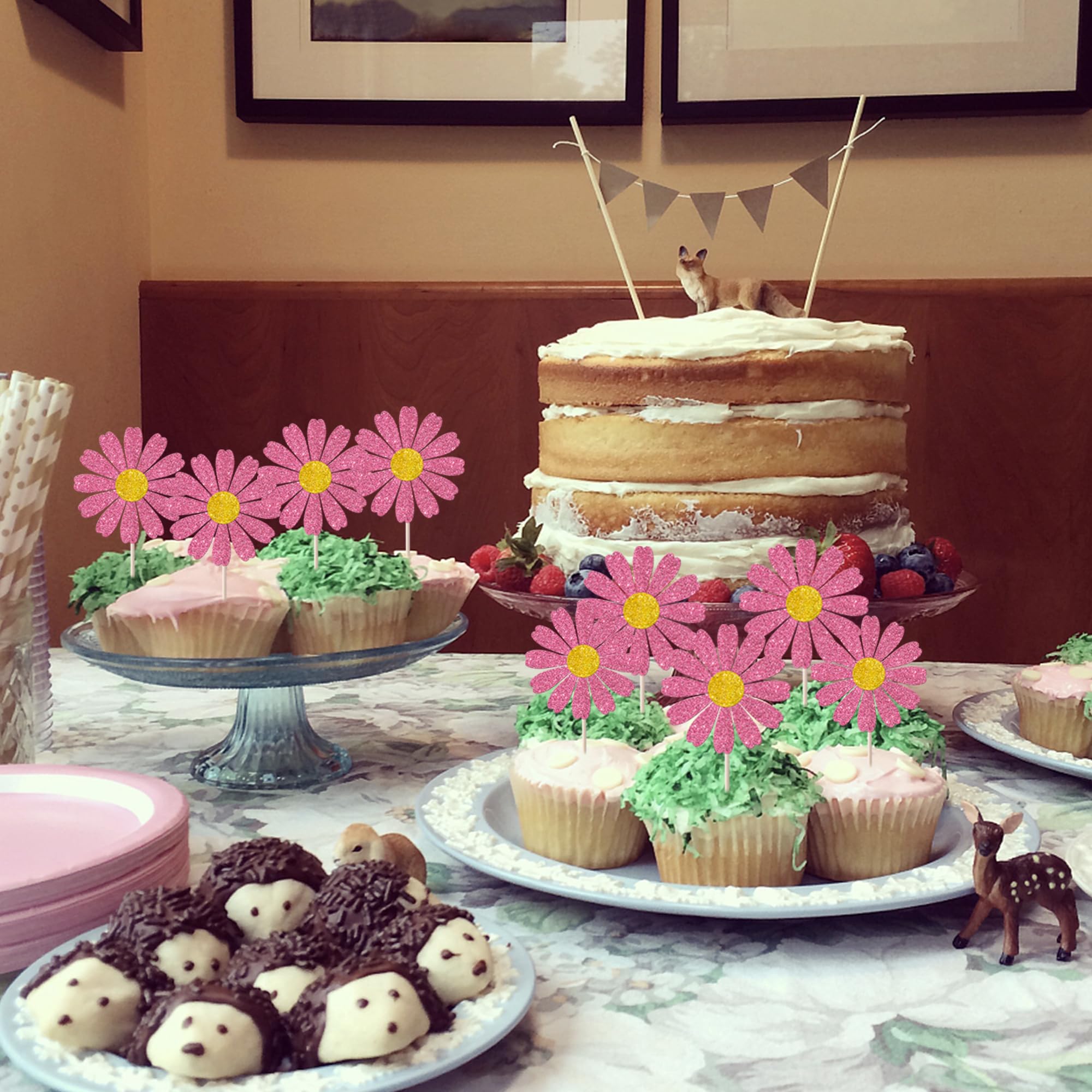 20 Süße Gänseblümchen-Cupcake-Deko Für Frühlingsfeiern – Perfekt Für Hochzeit, Geburtstag & Mehr