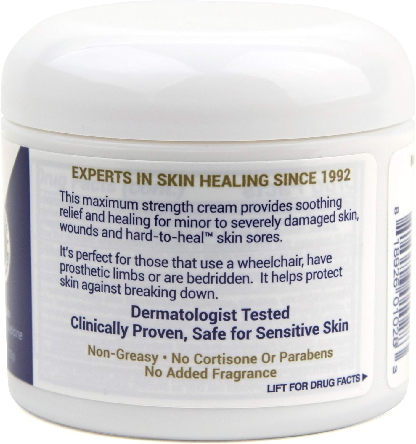 TriDerma Pressure Sore Relief Healing Cream Pack of (4) 4