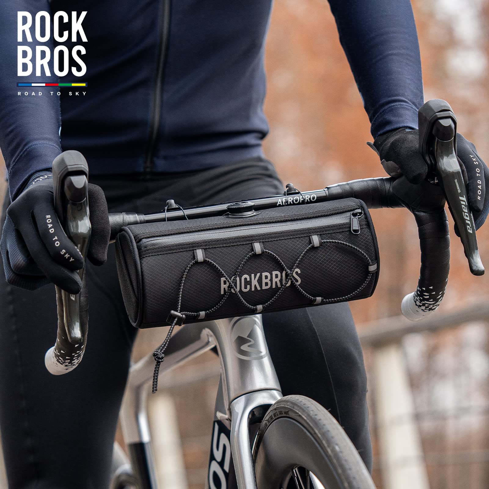 Amazon.co.jp: ROCKBROS-ROAD TO SKY 自転車 フロントバッグ ロード 