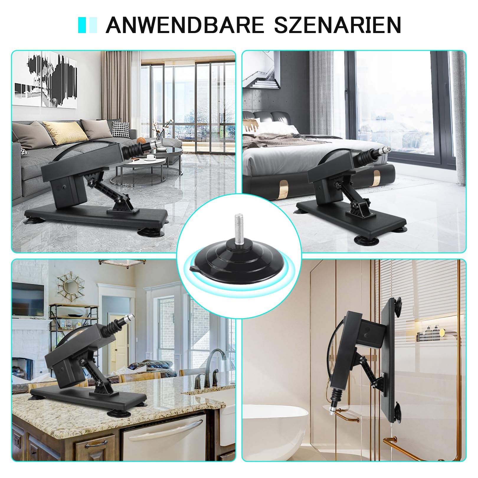 Sexmaschine,Automatische Fickmaschine mit Sexspielzeug für Frauen und Mann,3XLR-Schnittstelle Liebesmaschine mit Dildo und Saugnapf Adapter,Geschwindigkeit und Winkel Sextoy