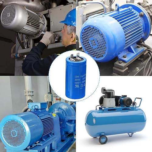 Miniatura 5 de PATIKIL Condensador de funcionamiento CD60, 300uFMFD 250VAC 15% de tolerancia 5060Hz Condensador de arranque del motor para compresor de aire
