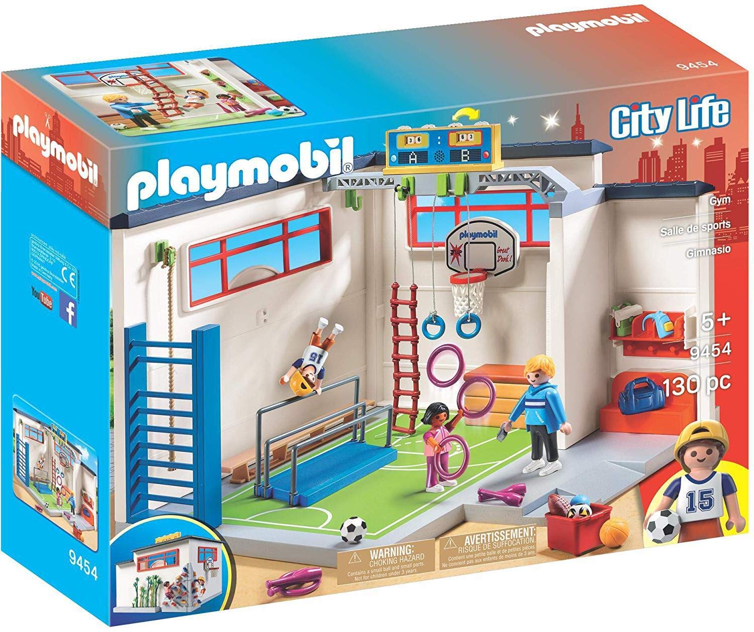 PLAYMOBIL 9454 Spielzeug-Turnhalle 