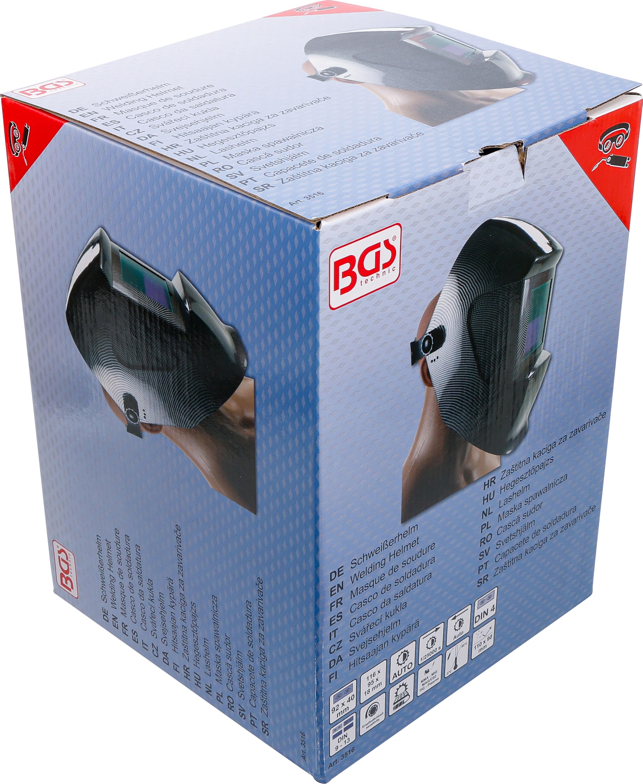 BGS 3516 | Casco de soldadura | oscurecimiento automático
