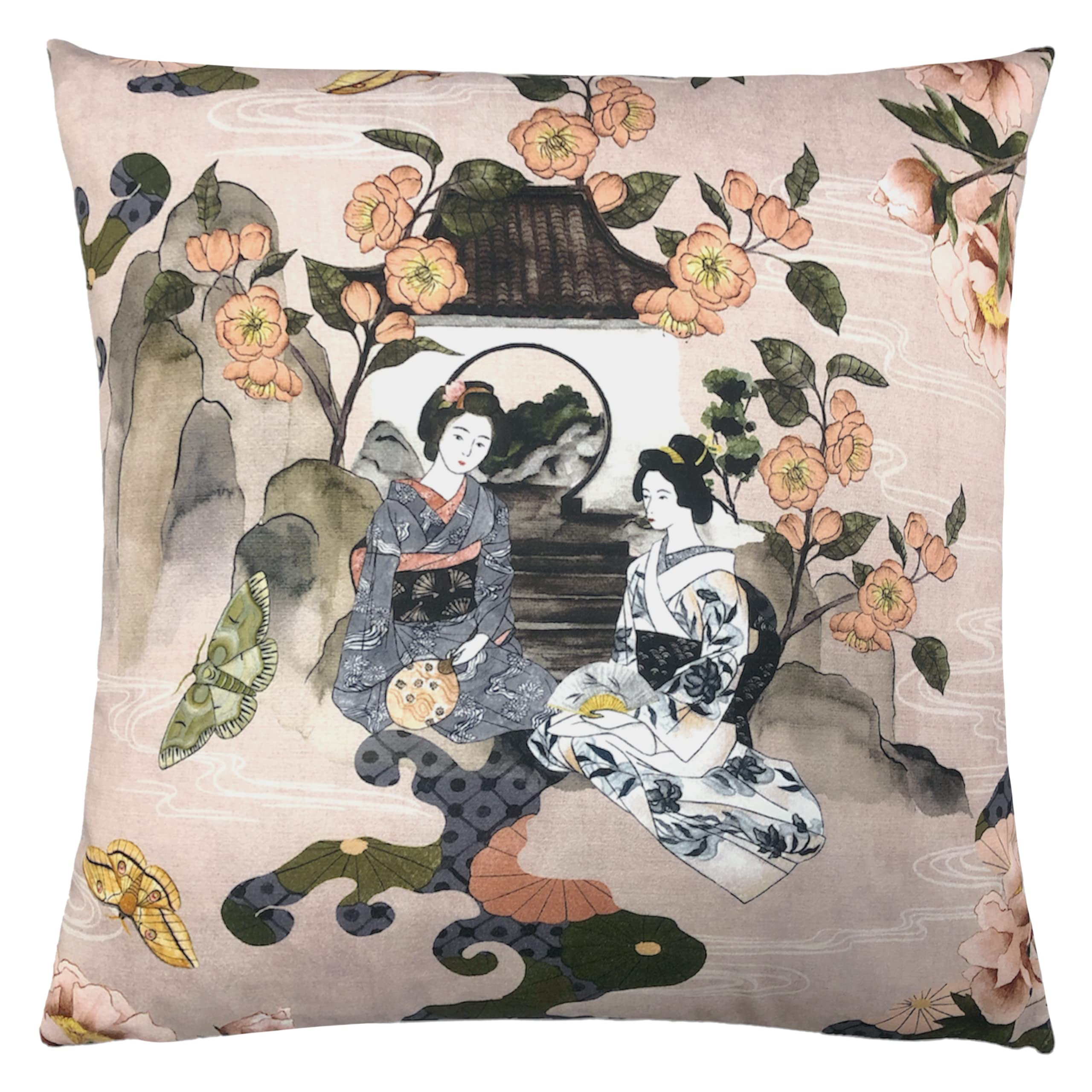 Geisha Floral Square Cushion
