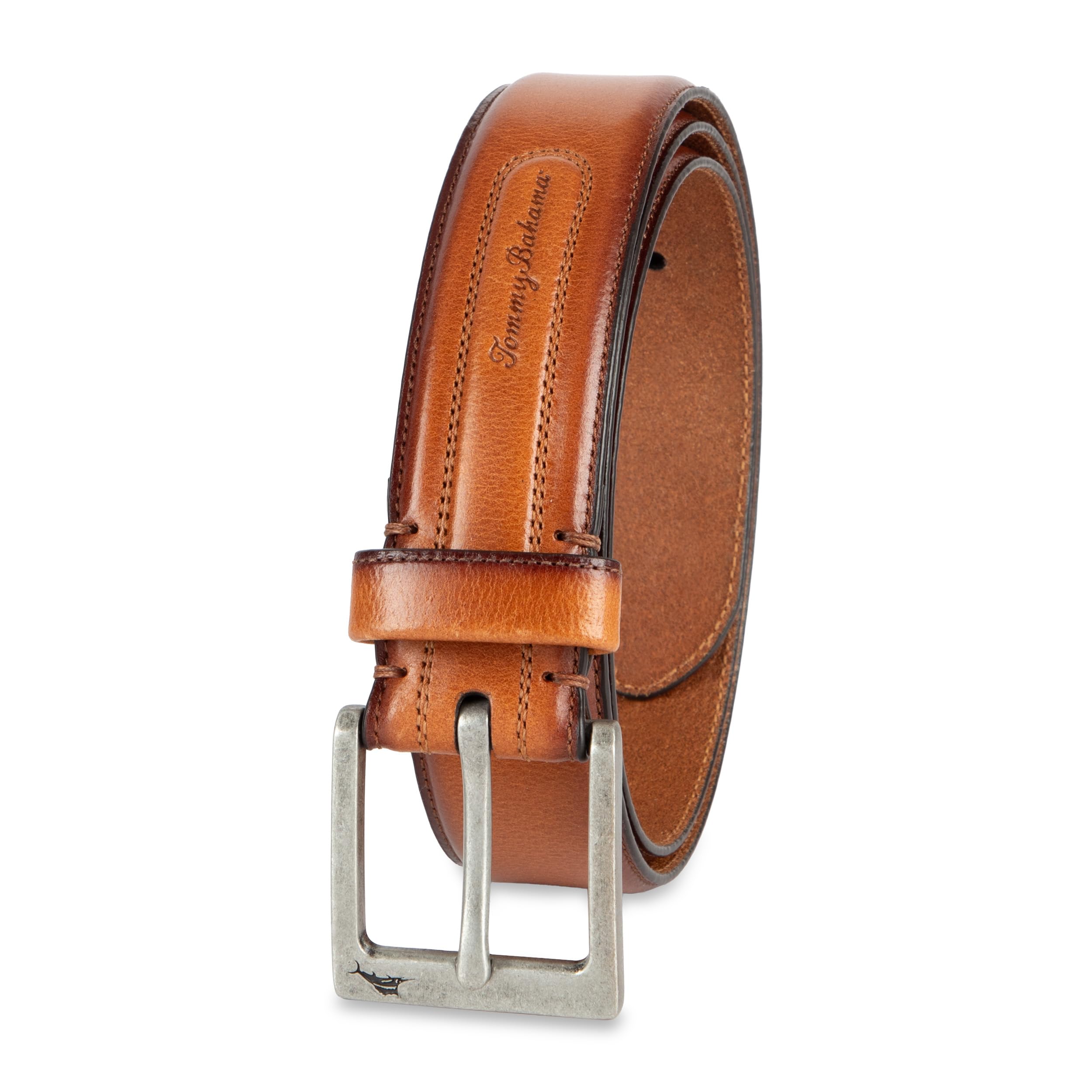 Tommy Bahama Men's Casual Leather Belt – Everyday Style for Jeans, Shorts & Chinos