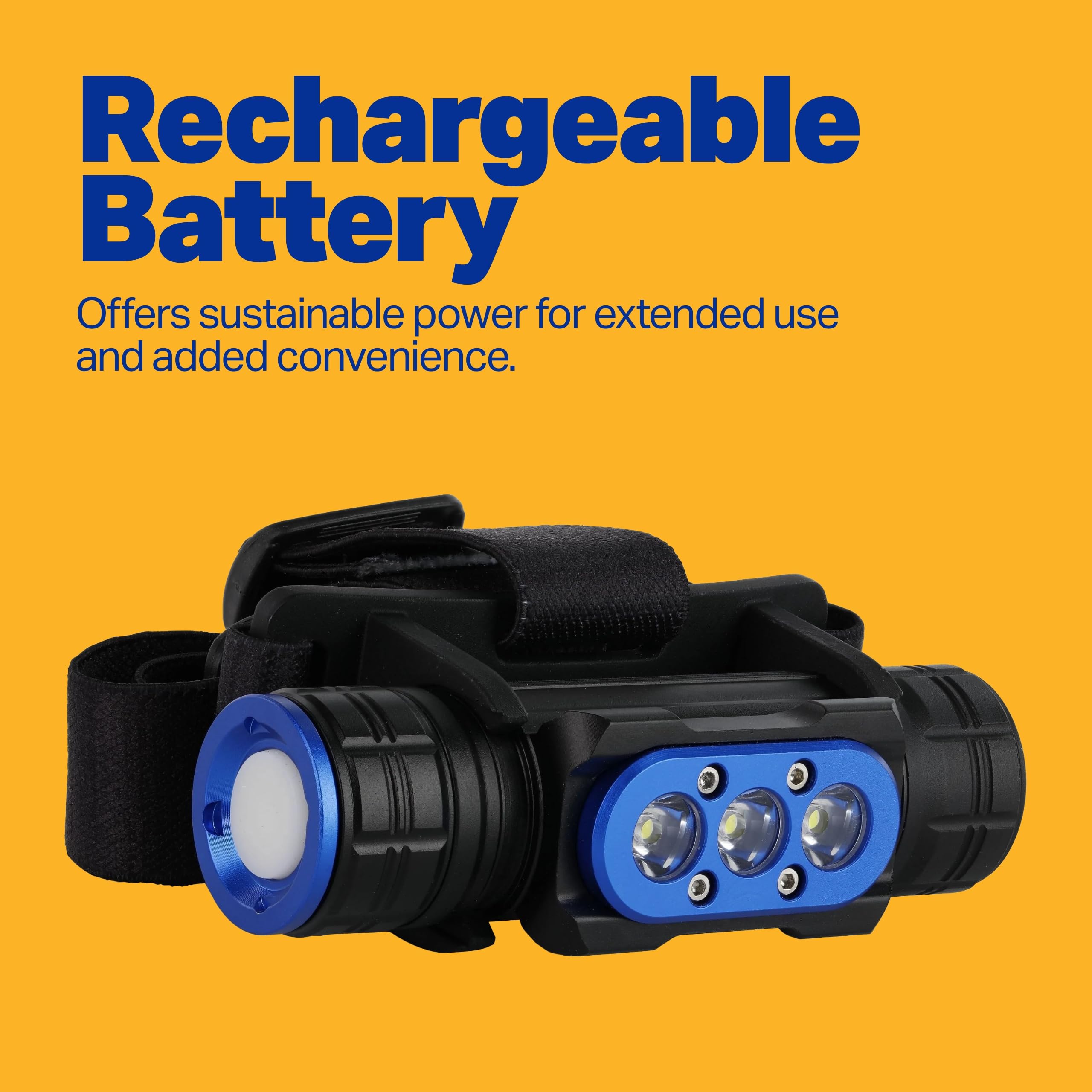 LUXPRO Wiederaufladbare Multimode-Stirnlampe der Pro-Serie