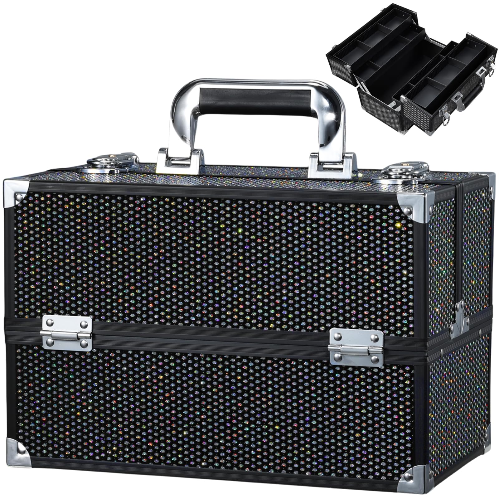 Stagiant 12.6 Inch Large Makeup Train Case
