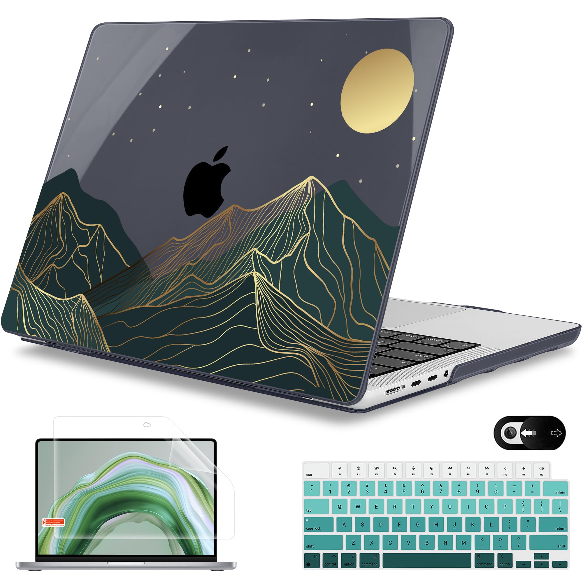 Amazon.com: Mektron Case for MacBook Pro 14 inch 2024 2023 2021 Model ...
