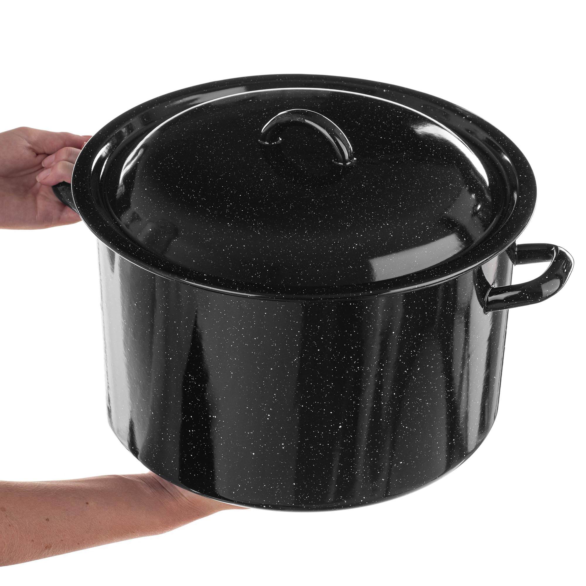 KADAX Steinzeugtopf mit Deckel, Gärtopf aus Keramik, Einlegtopf für Gurken, 3.2L