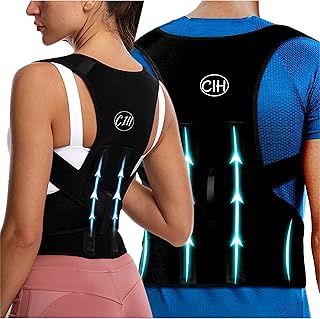 Posture Corrector & Back Brace for Women and Men | Back Straightner, Scoliosis and Hunchback Corrector, Upper Back Support | Spine Straightener | Improves Posture and Provides Effective Relief from Back Pain | Adjustable Posture Trainer, Medium (Waist 32-36 Inch)