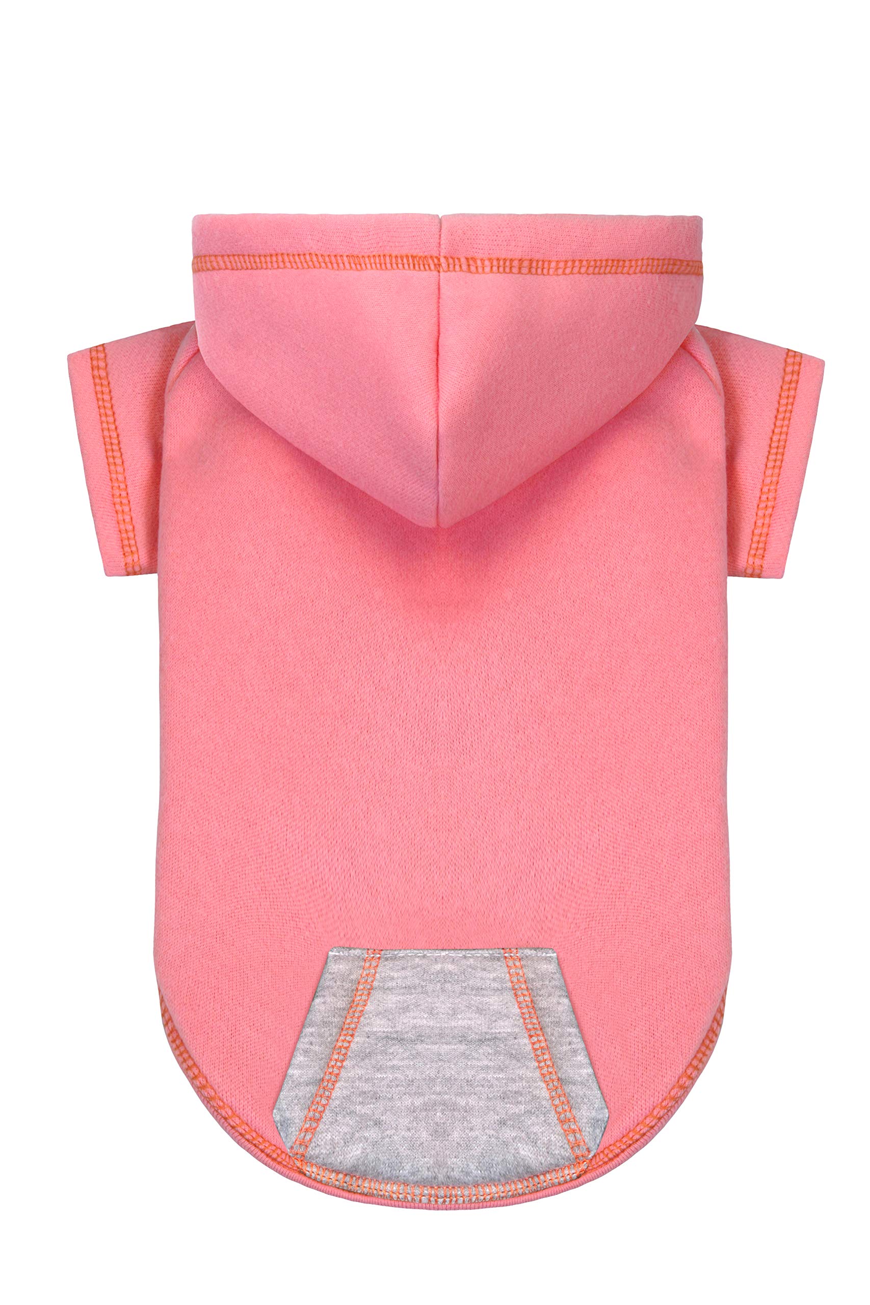 Puppy Face Pet Clothes for Dog T Shirt Summer Puppy Hoodies Sweatshirt Dog Sweater Outfits Doggie Jacket Coat Cat Clothing Size XXS to XXL XX-Small Pink