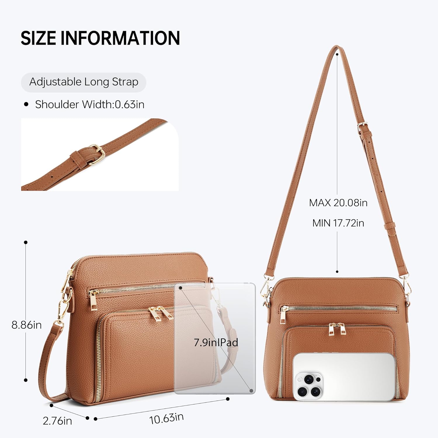 Crossbody Purses for Women Small Crossbody Bags for Women with Built in RFID Wallet