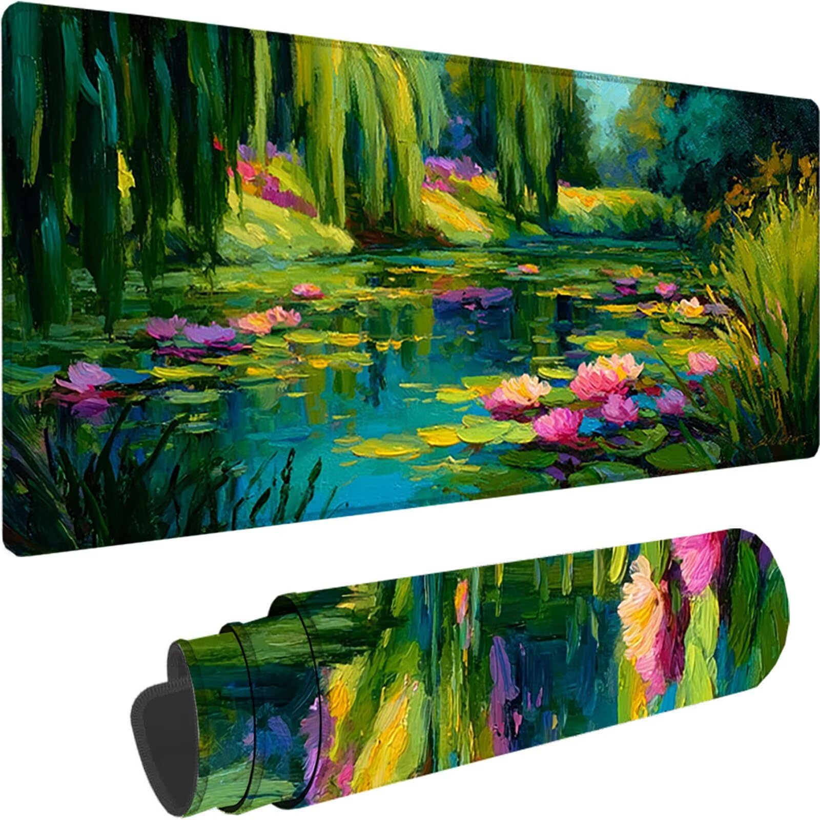 Podkładka pod mysz XXL 1600x800x3 mm duża podkładka pod mysz zielona podkładka pod mysz staw pod rękę biurko z przyszytymi krawędziami, podkładka pod mysz do gier wodoodporna antypoślizgowa do