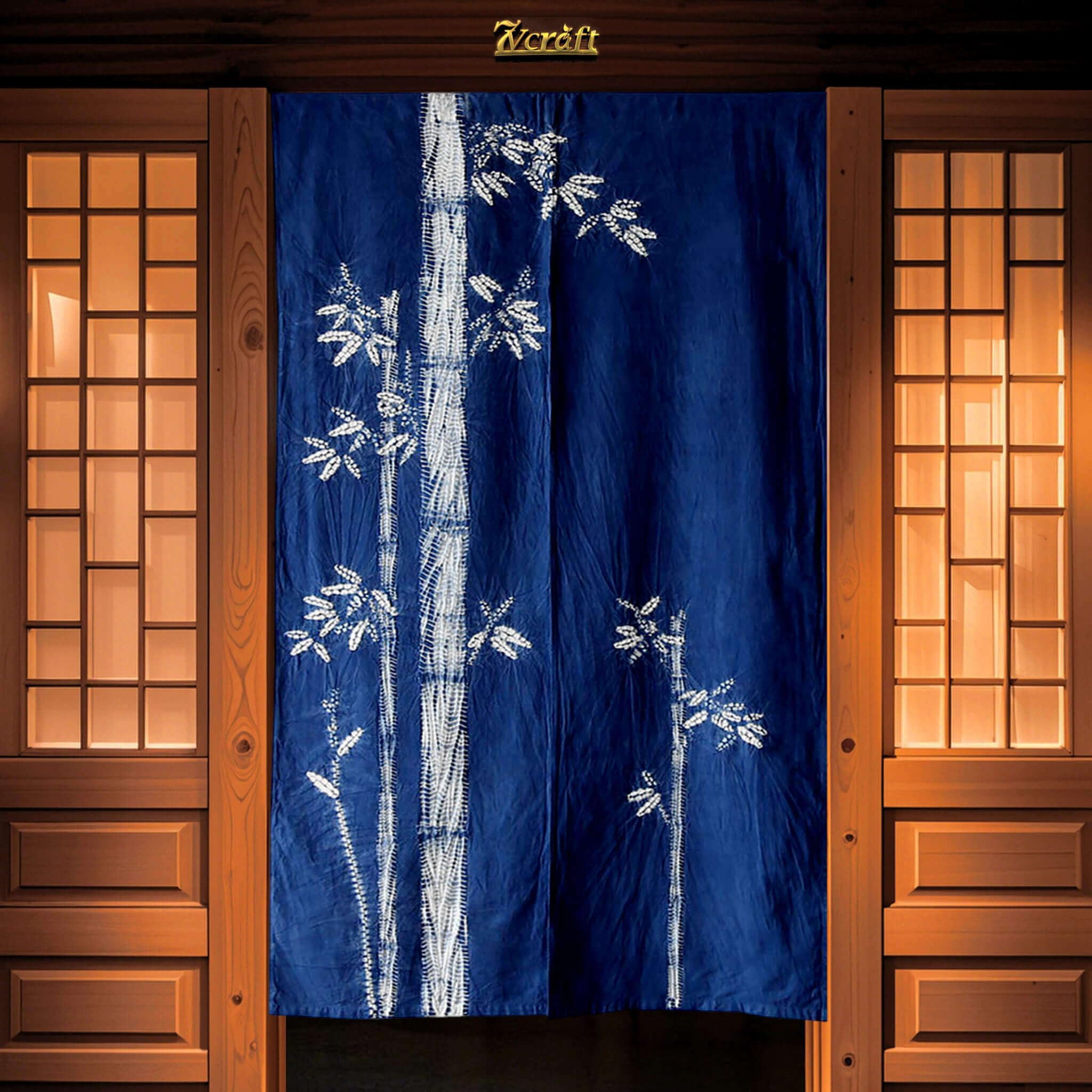 Amazon.com: 7vcraft Hand Dyed Noren Curtain/Shibori Cotton