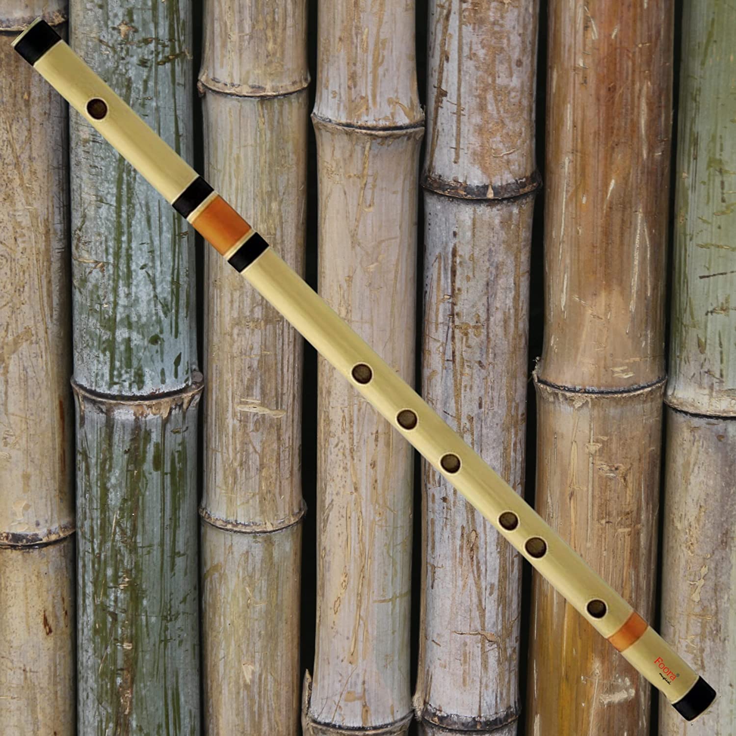 K.G.N Enterprises the right handed c scale 19-inch Assam bamboo bansuri, several colours