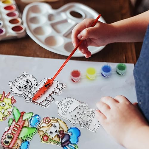 Miniatura 3 de VKPI Gran actividad de atrapasoles, kit de arte para pintar tu propia ventana, regalo de cumpleaños para niños, divertidos kits de arte y