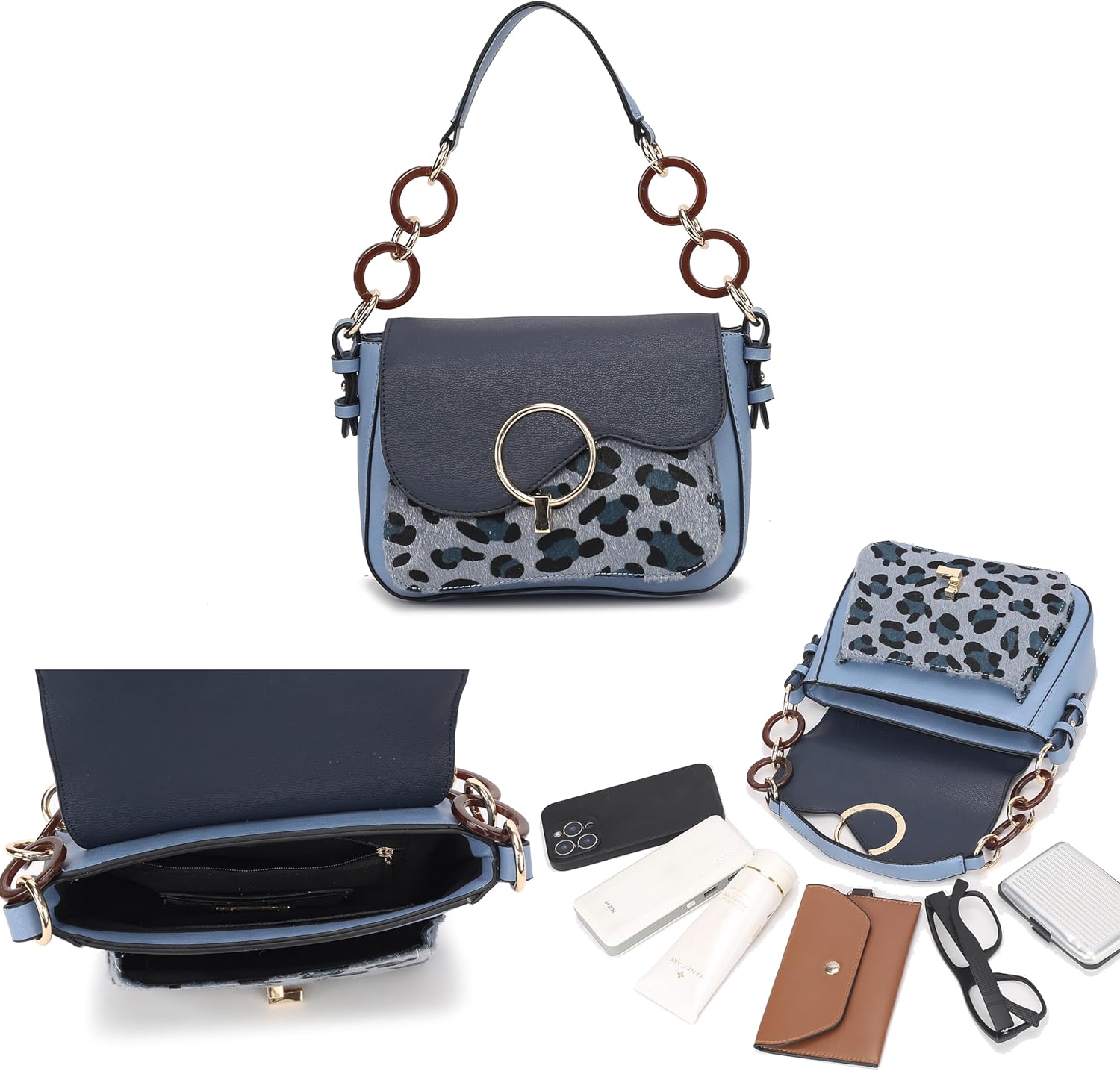 MKF Collection Satchel Bags for Women, Vegan Leather Shoulder bag, Crossbody bag Handbag Purse by Mia K - Image 6