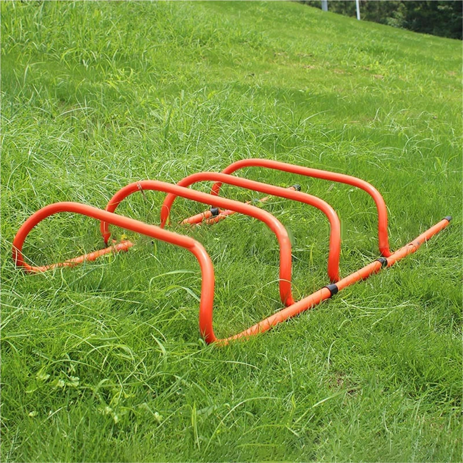 Marco de Valla doblada PVC 1/4 Piezas, Pista obstáculos, Equipo Entrenamiento fútbol for niños para Adultos