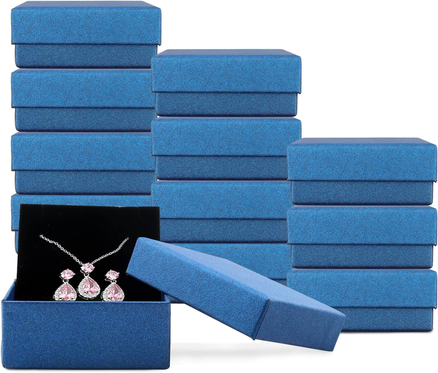 Necklace Earring Ring Box Gift Box,12 Pieces Square