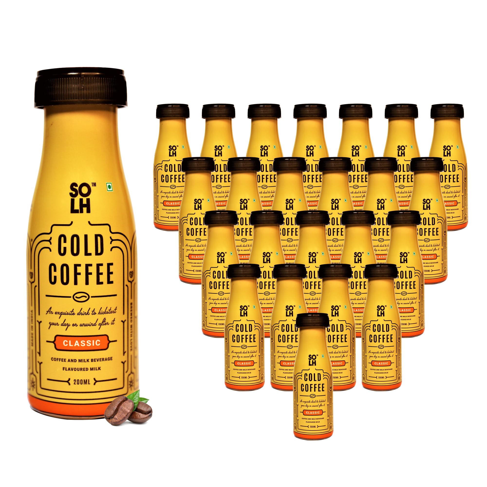 SOLH Classic Cold Coffee | Pack of 24 | Indulge in Rich Coffee Bliss: Ready-to-Drink Cold Coffee - Velvety Smooth, Luxuriously Creamy and Intensely Flavorful - 200ml Bottles (B0BNDFXFKQ) Amazon Price History, Amazon Price Tracker
