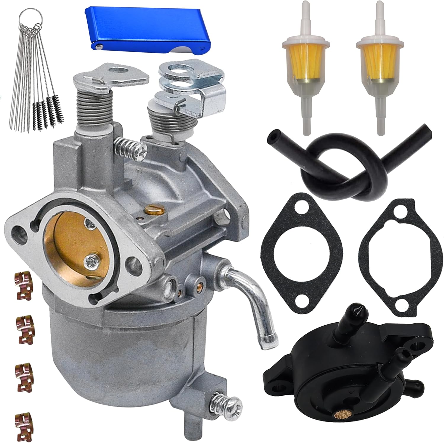 Lanigram 607954 Carburetor Fit for EZGO Kawasaki Engine RXV 2008+ Gas Golf Carts TXT 2010-2015 Valor 2010-2014 607954, 8125, 603593 8128, 603580 8126 Repalce 602061 808656 72873G01