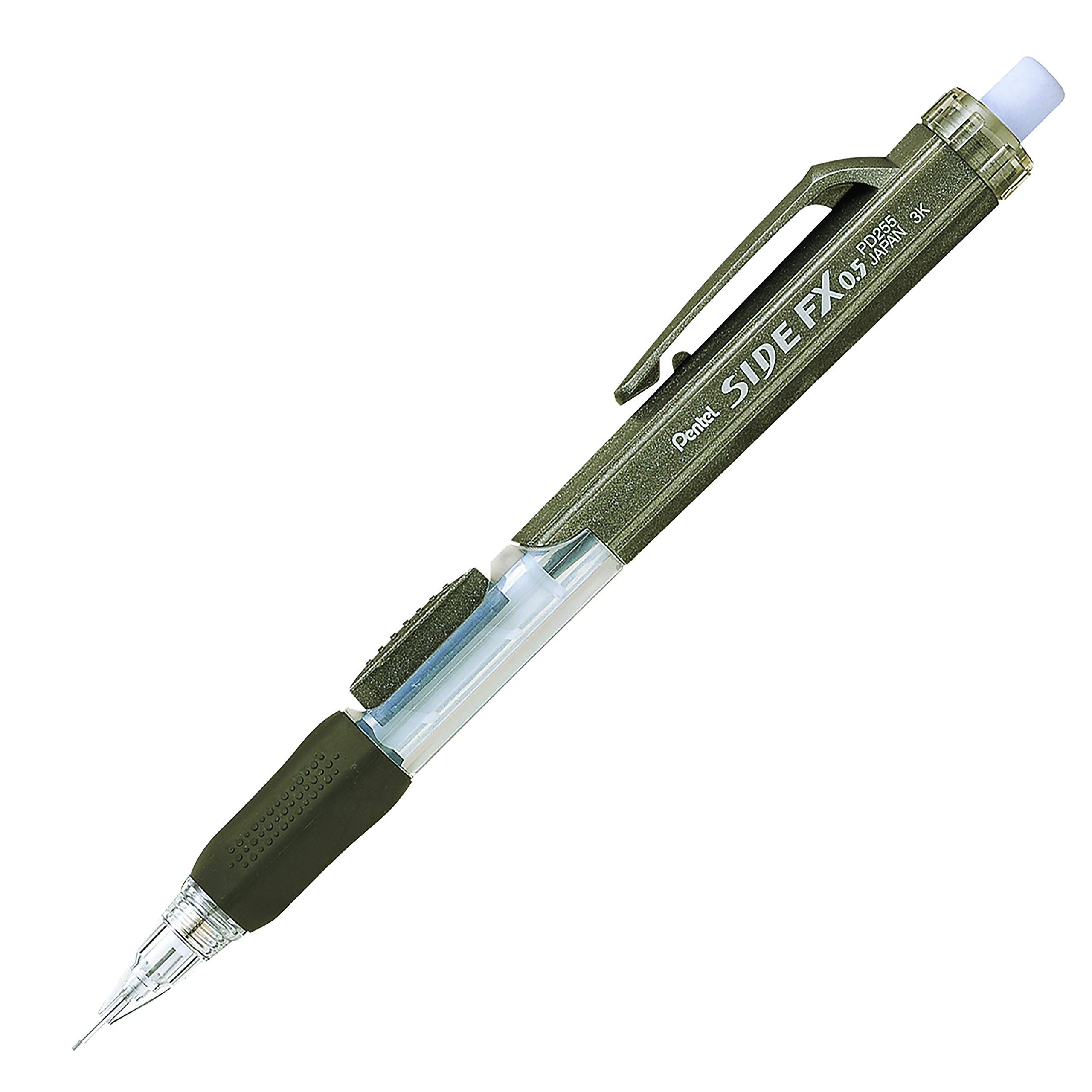 Pentel Side FX Mechanical Pencil, 0.5mm, Large Retractable Eraser