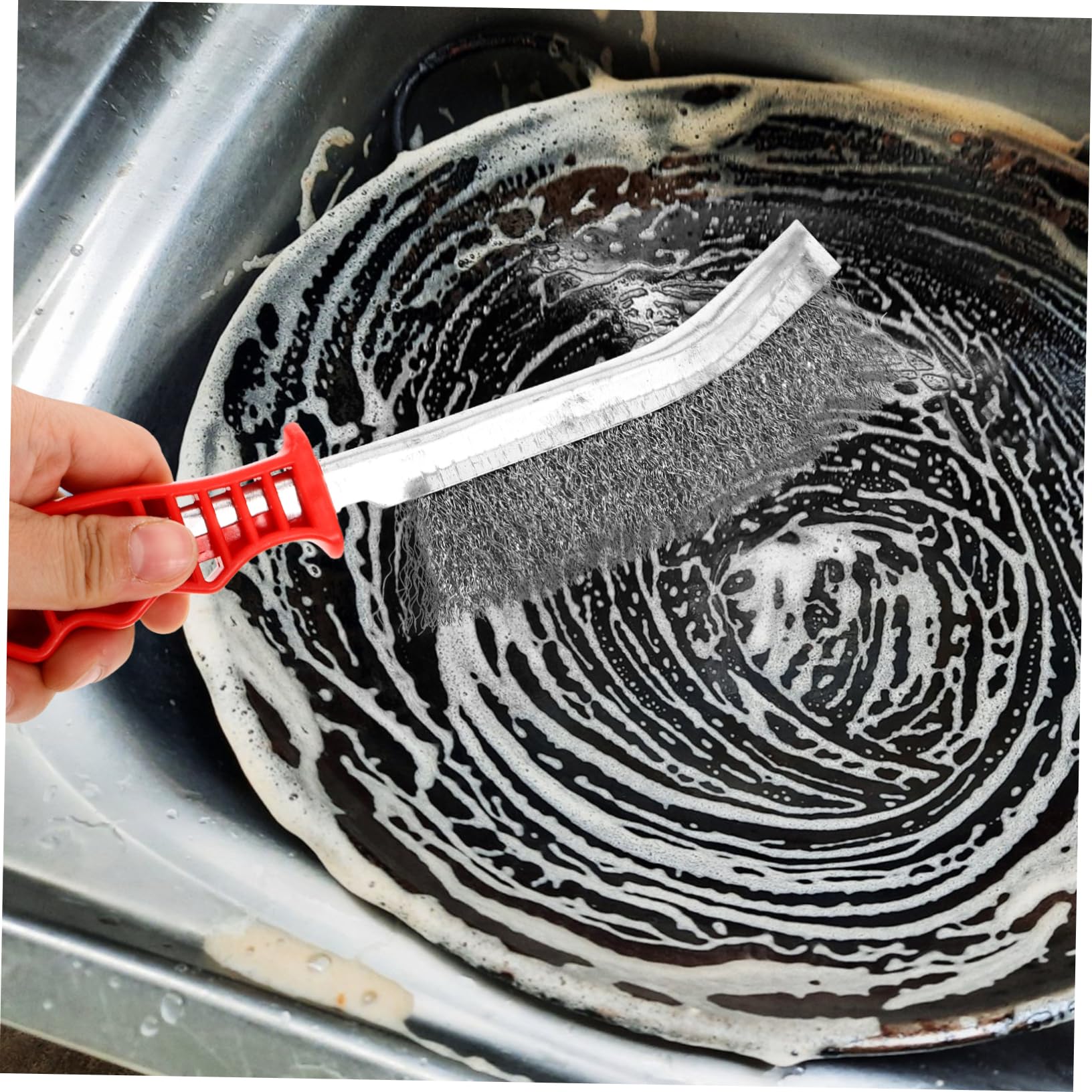 jojofuny 20pezzi Per Barbecue Acciaio Inossidabile Professionale Spazzole Per Pulizia Grill Multi- Resistente Cucine Estive e Camping
