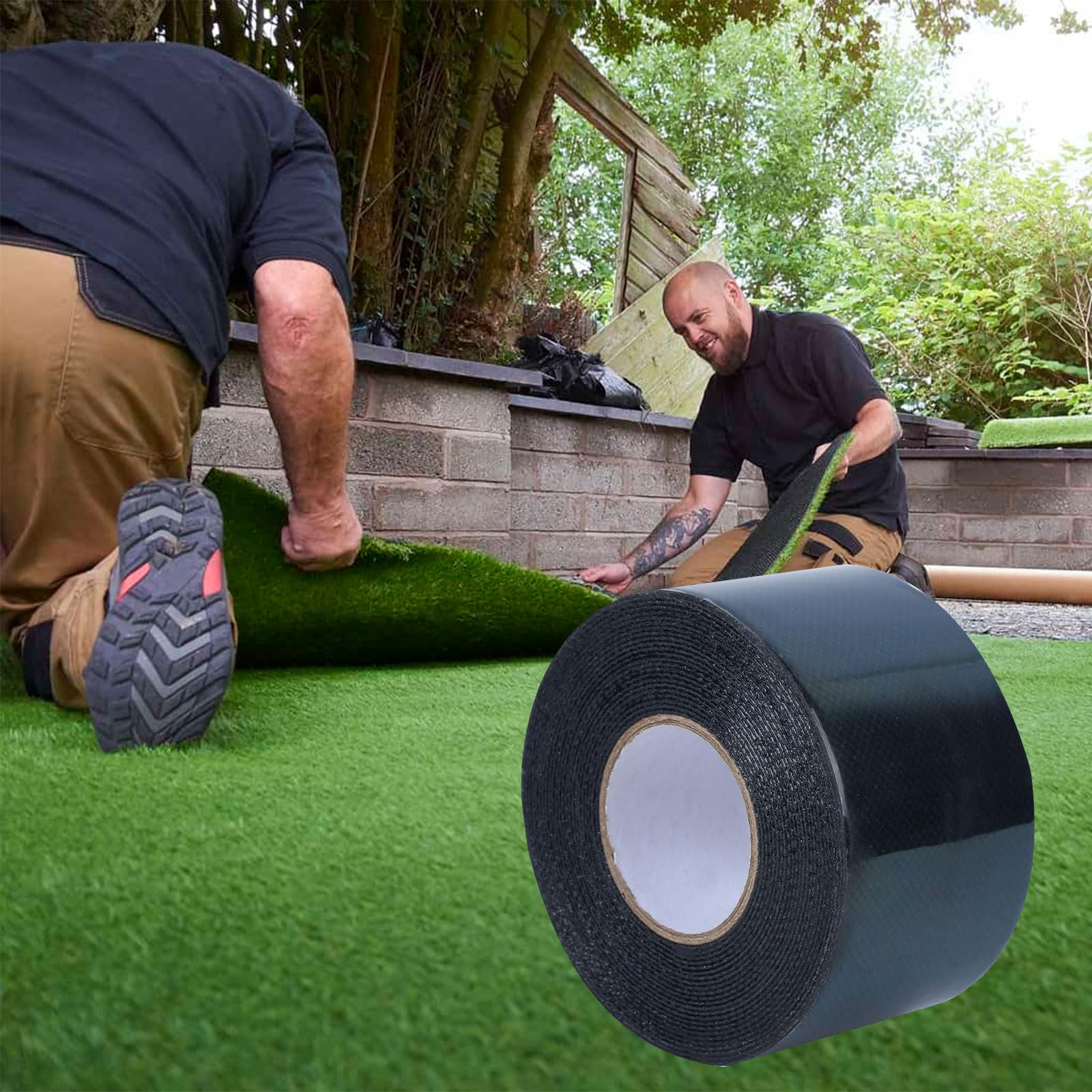 Kunstrasen Klebeband 5cm X 5m - Doppelseitig Für Terrasse & Garten