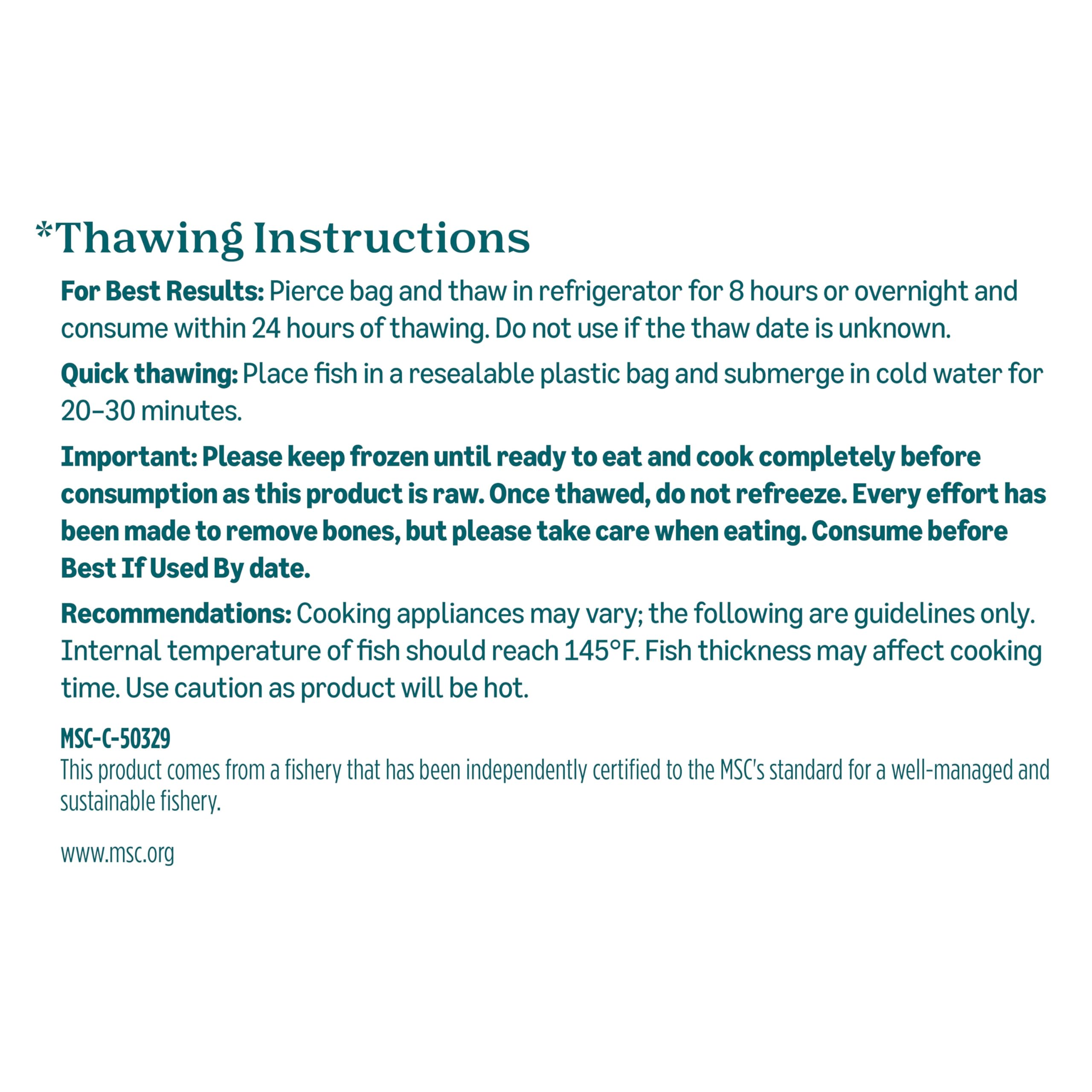 Amazon Fresh Brand Wild Caught Pink Salmon Skinless Fillet Portions Frozen Sustainably Sourced Phosphate Free 1 Lb — view 6