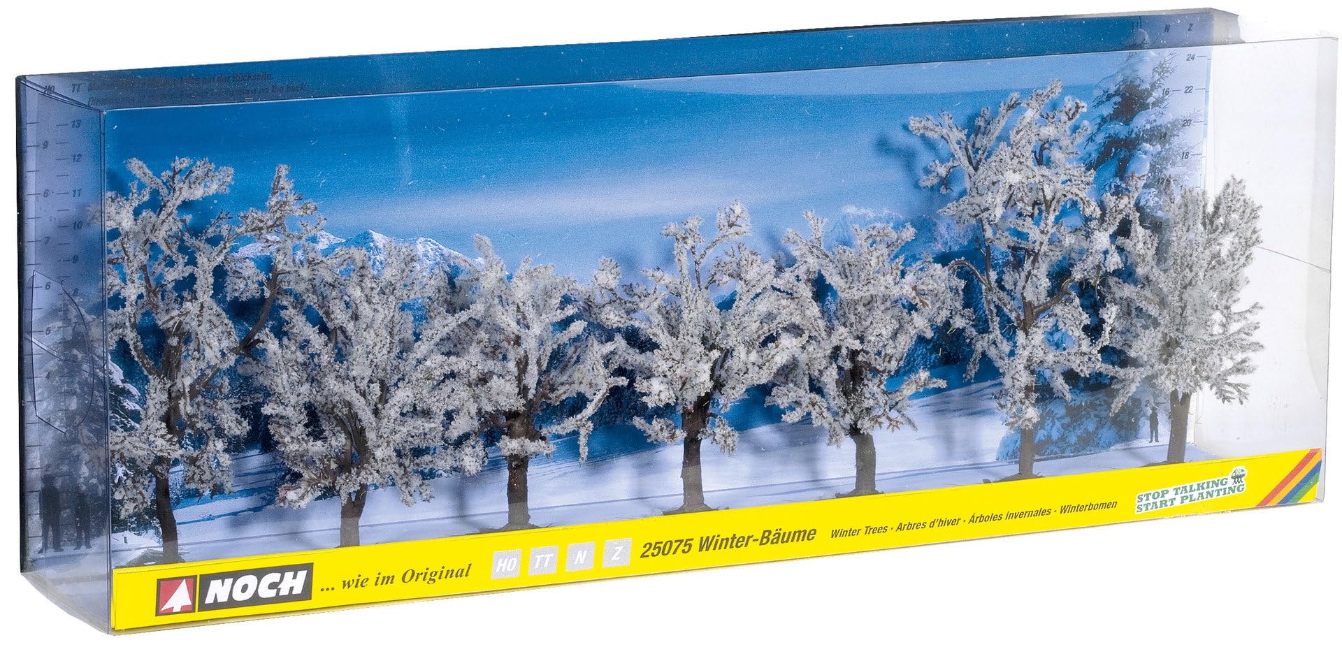 Noch 25075 8-10 cm High Winter Trees Landscape Modelling (7-Piece)