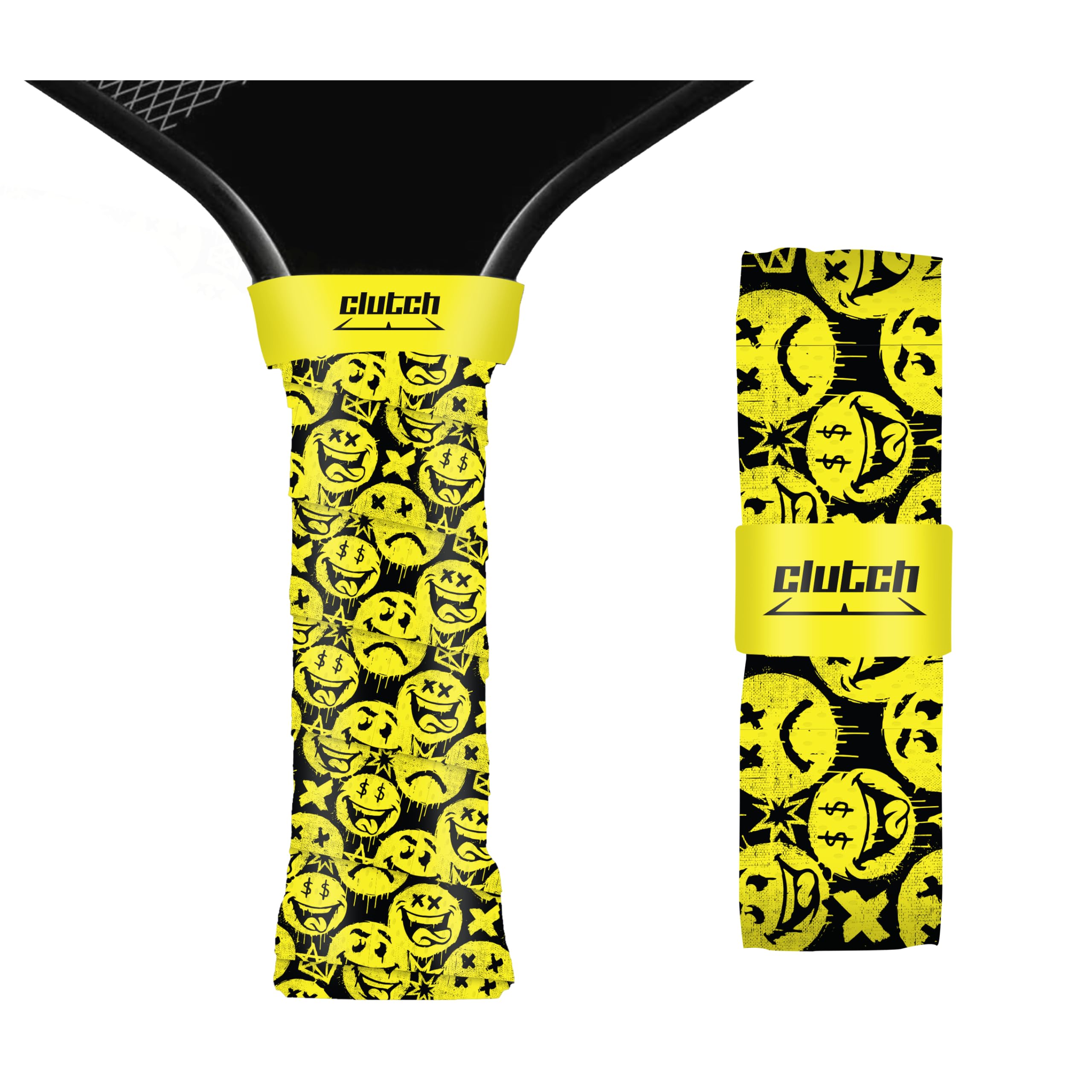 Clutch Sports Apparel Pickleball Paddle Grip Tape, 1.0mm Anti-Slip Cushioned Grip for Ultimate Control, High-Durability Grip Wrap Performance on All