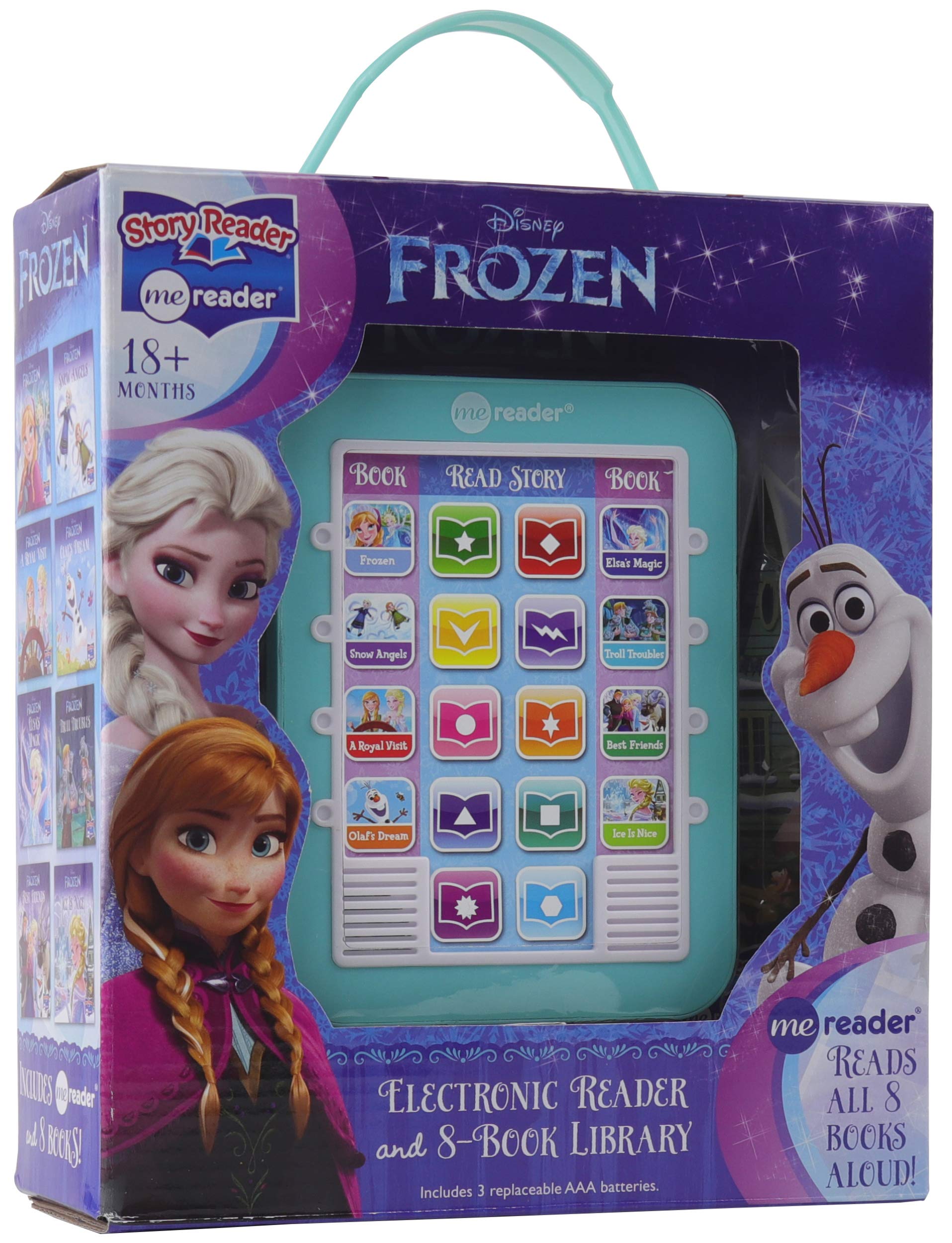 Disney - Frozen Me Reader Electronic Reader and 8-Sound Book Library - PI Kids