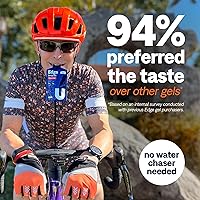 Vista 5 de Disparos de gel energético UCAN Edge, sabor a mango naranja (12 paquetes de 2 onzas) para correr, entrenamiento, ejercicios, fitness, ciclismo